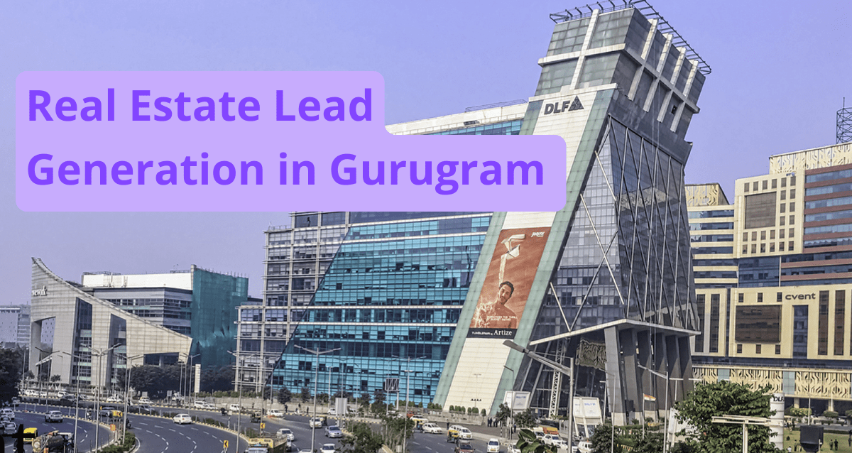 Modern office buildings in Gurugram cityscape featuring DLF Cyber City, representing Finalus real estate lead generation services in Gurugram that connect developers with genuine, high-quality property buyers.